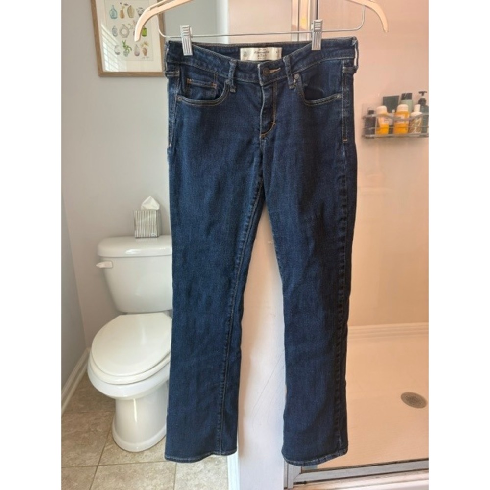 Abercrombie & Fitch The A&F Boot Jeans Womens 2S W26 L31 Dark Wash Bootcut